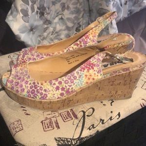 Cute floral wedges